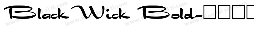 BlackWick Bold字体转换